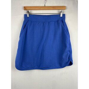 Denim & Co. Womens Skort XS Blue Cotton Blend Machine Washable